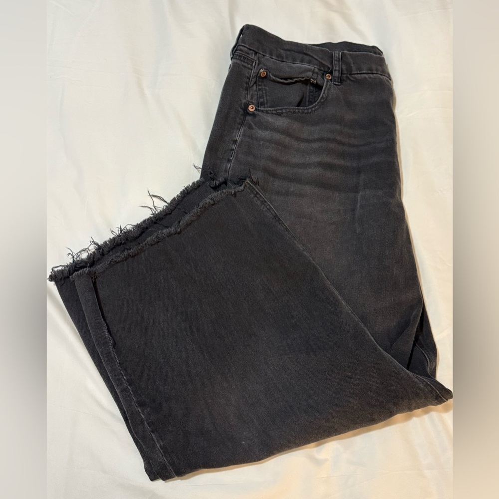American Eagle curvy super high rise baggy straight Jeans Size 20 Regular